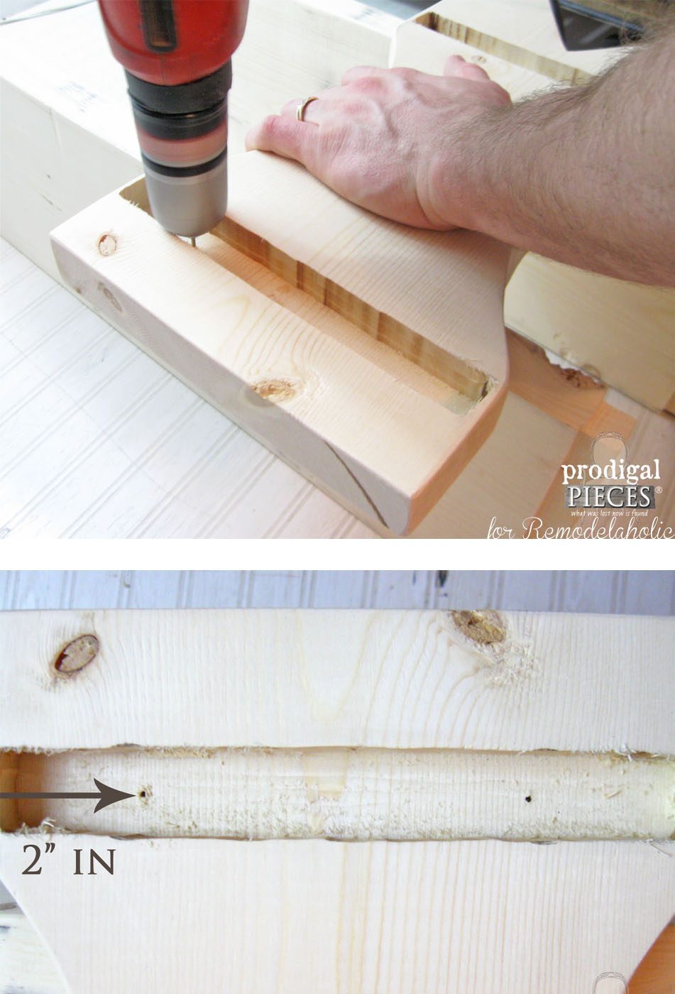 Handmade Farmhouse Bench walkthrough by Prodigal Pieces for Bekob