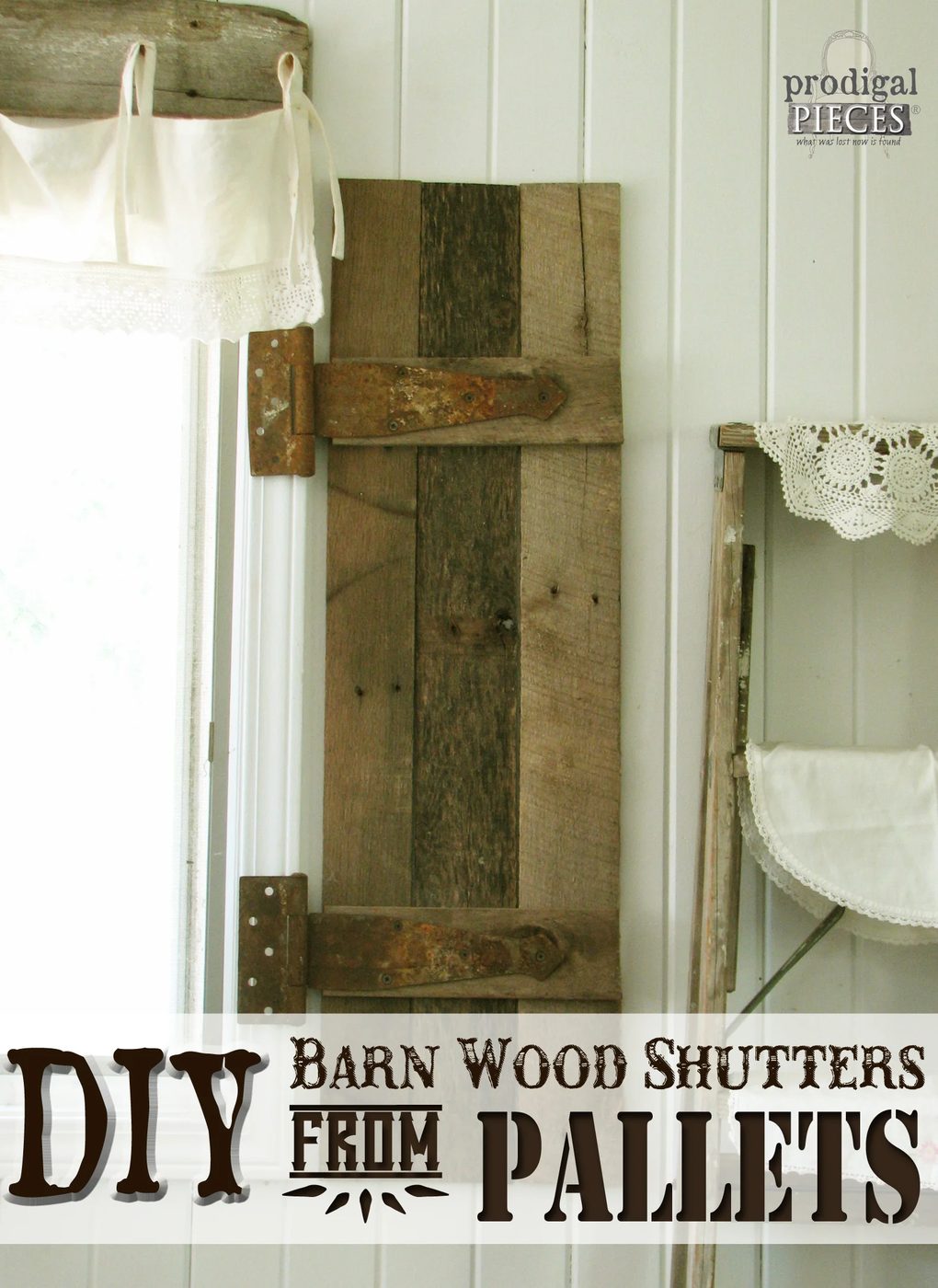 Handmade Barn Wood Shutter from Pallets by Prodigal Pieces for Bekob