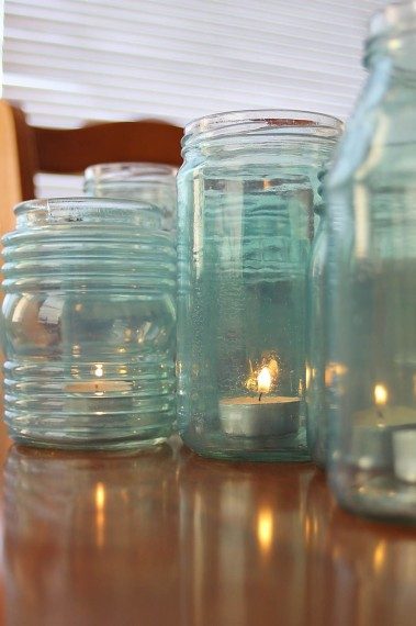 Make Your Own Blue Glass Jars walkthrough How To Diy Bekob.com 1