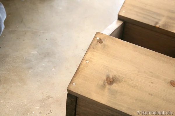 23 Farmhouse Wall Storage Bin walkthrough With Rustic Wood Stain And Visible Nails Bekob
