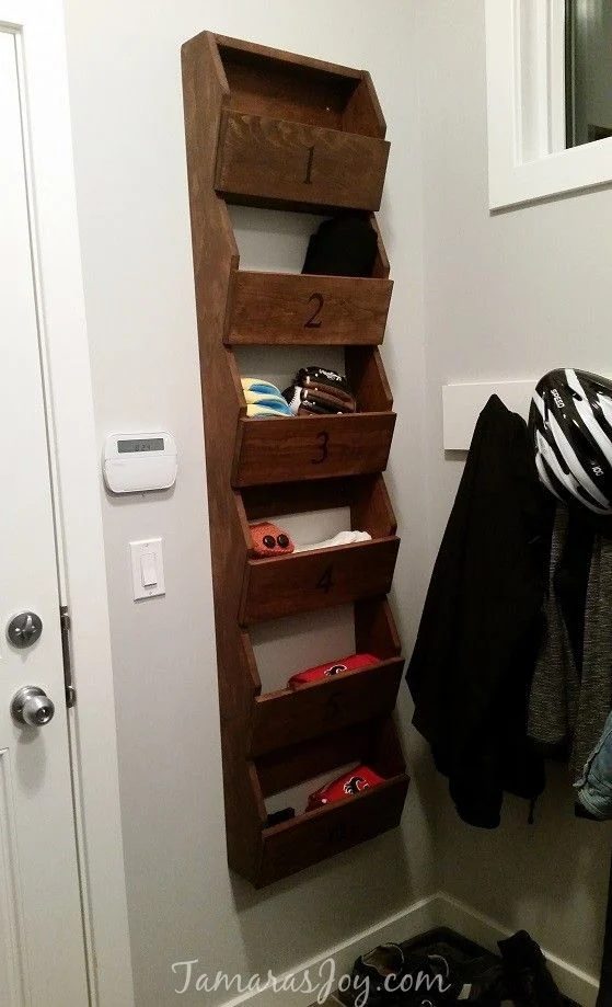 Handmade Wooden Hanging Storage Bins By Tamaras Joy, On @Bekob