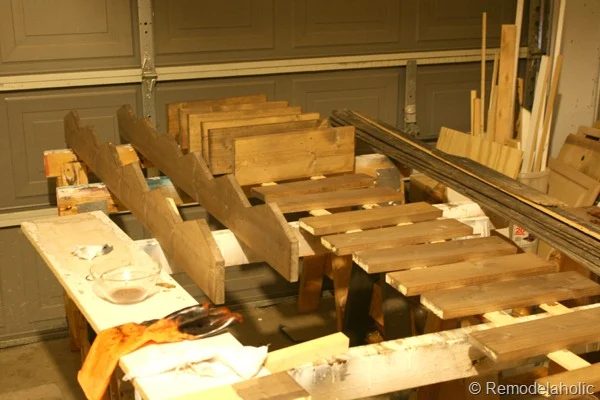14 Vinegar And Black Tea Stained Boards For Farmhouse Rustic Wood Wall Storage Bins Bekob
