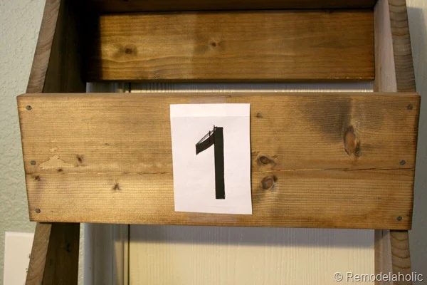 25 How To Stencil And Paint On Diy Wood Wall Storage Bins Bekob