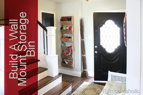 Build Wall Mount Storage Bin For Farmhouse Entry Organization Bekob