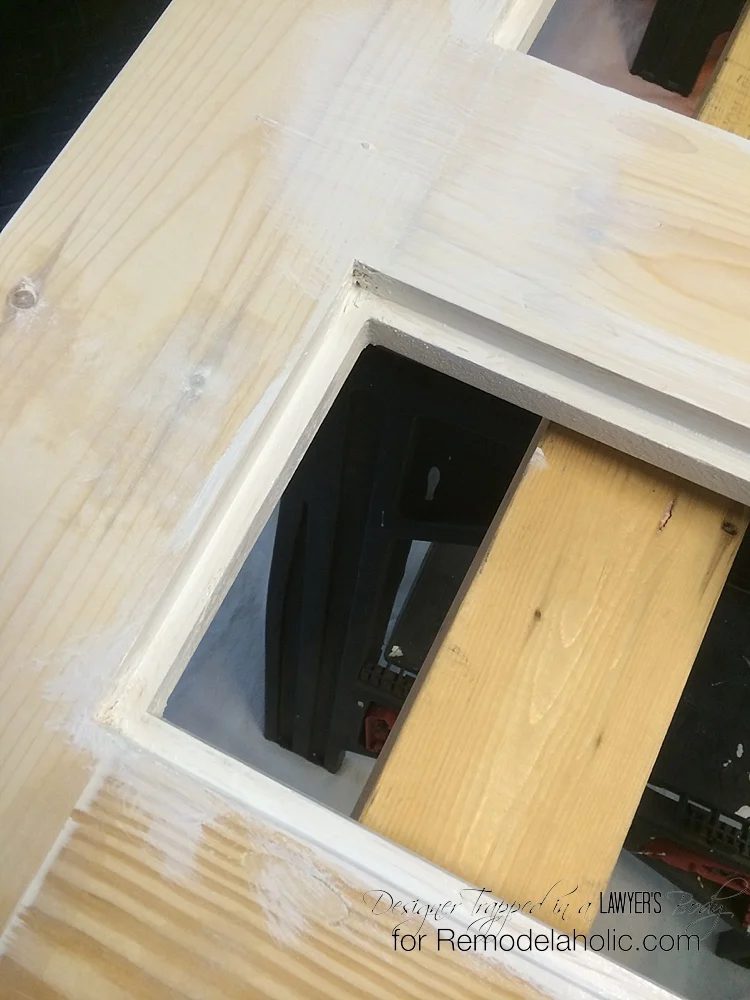 Handmade Screen Door walkthrough by Designer Trapped in a Lawyer's Body for Bekob.com. #diyscreendoor #diydoor
