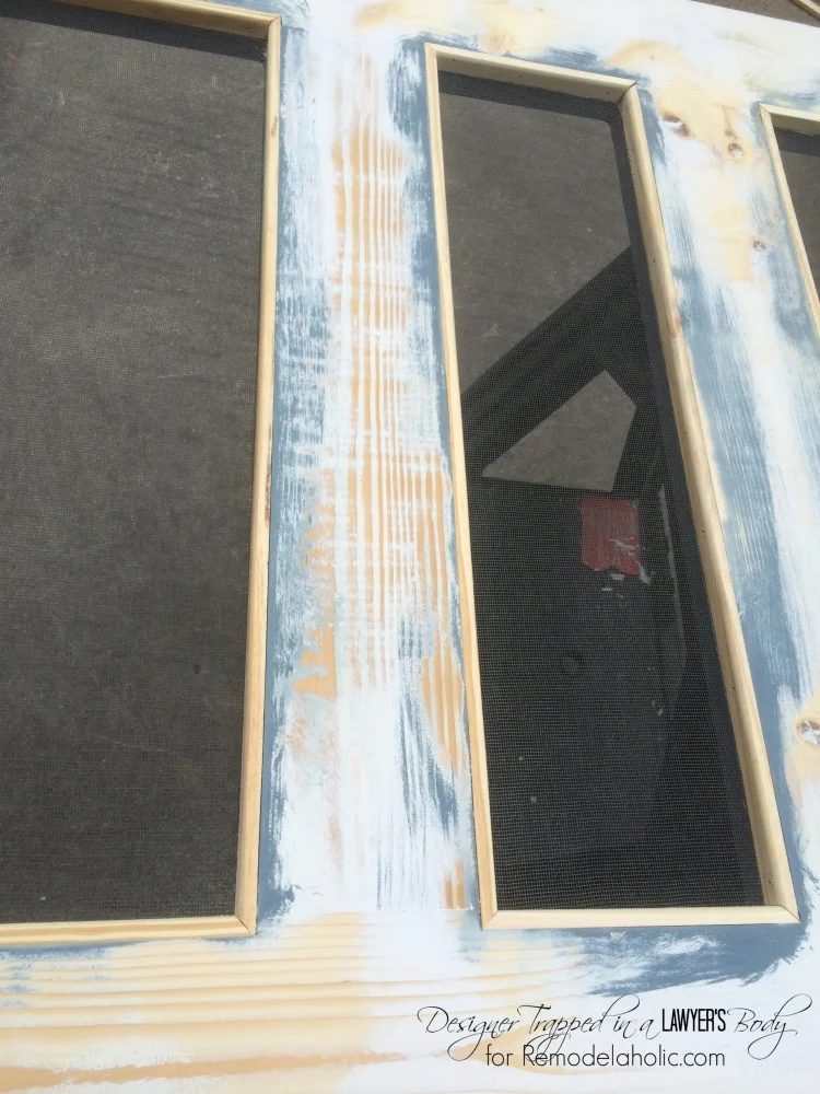 Handmade Screen Door walkthrough by Designer Trapped in a Lawyer's Body for Bekob.com. #diyscreendoor #diydoor