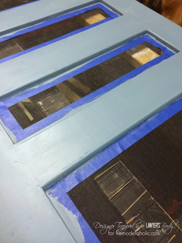 Handmade Screen Door walkthrough by Designer Trapped in a Lawyer's Body for Bekob.com. #diyscreendoor #diydoor