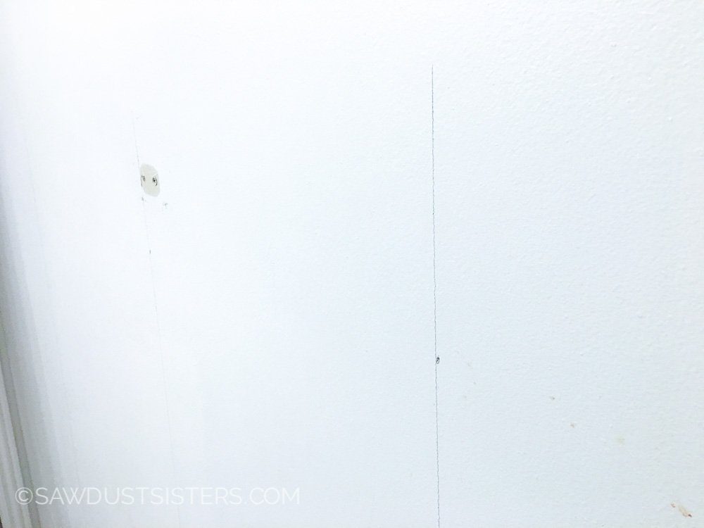 3 Handmade Planked Half Wall In Bathroom, Distressed Look With Plywood, By Sawdust Sisters Featured On @Bekob