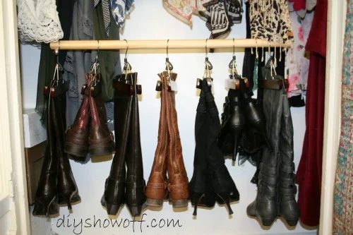 shoe storage options - boot hangers, Handmade Showoff