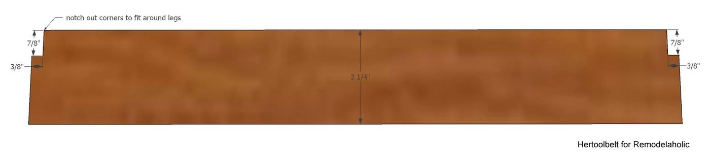 Inspired by a coffee table in a HGTV dream home. I love the trapezoid base and slats that make up this table. Handmade slat coffee table with free plans.