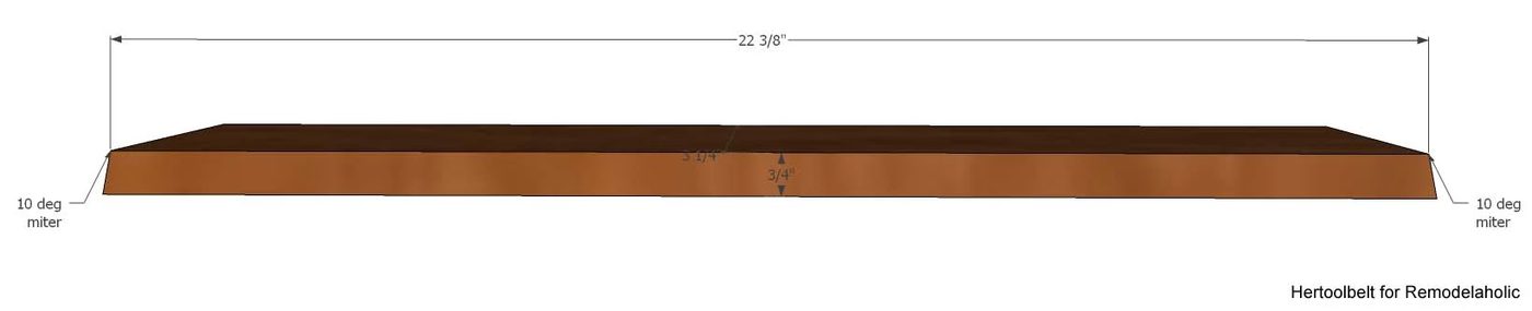 Inspired by a coffee table in a HGTV dream home. I love the trapezoid base and slats that make up this table. Handmade slat coffee table with free plans.