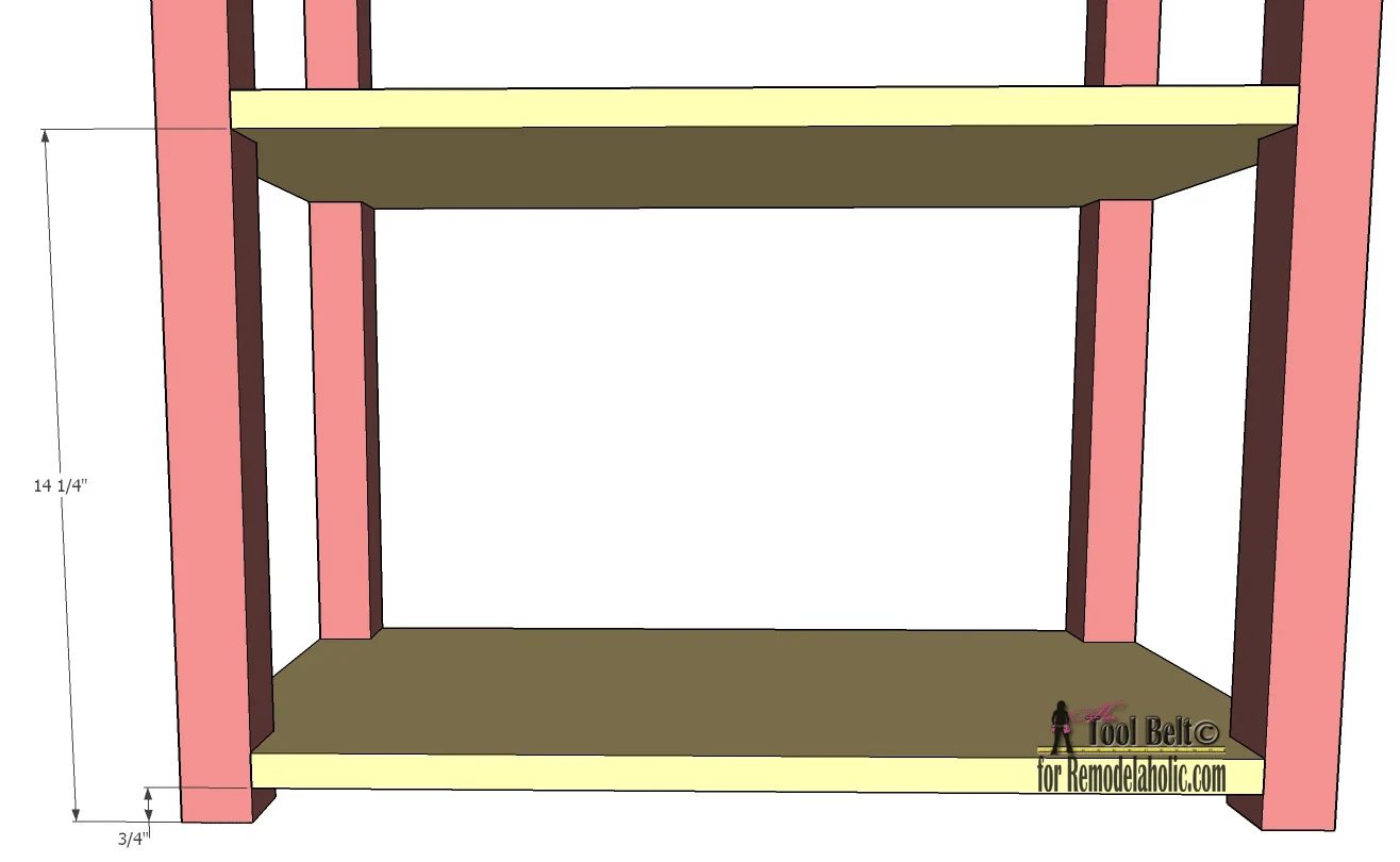 Free Handmade plans to build an straightforward and stylish small shelf on Bekob.com
