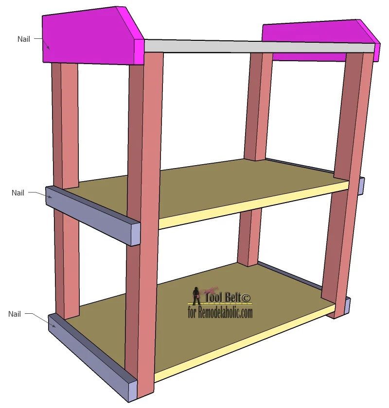 Free Handmade plans to build an straightforward and stylish small shelf on Bekob.com