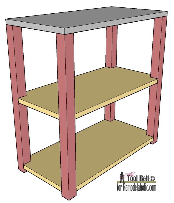 Free Handmade plans to build an straightforward and stylish small shelf on Bekob.com