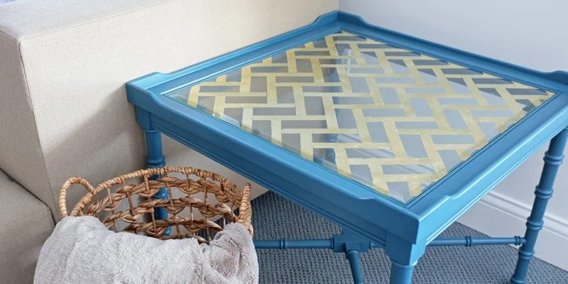 Handmade Gold Leaf Glass Table Top
