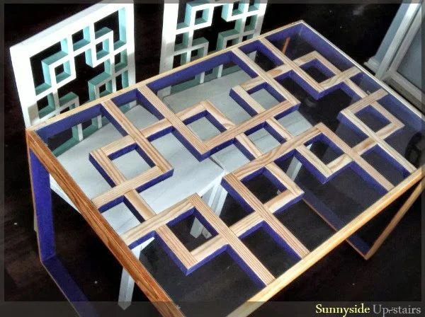 Modern Lattice Square Dining Table Building Plans, Sunnyside Upstairs featured on Bekob