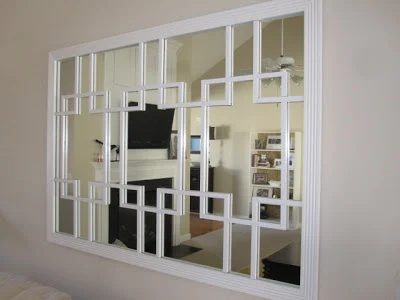 handmade trellis mirror