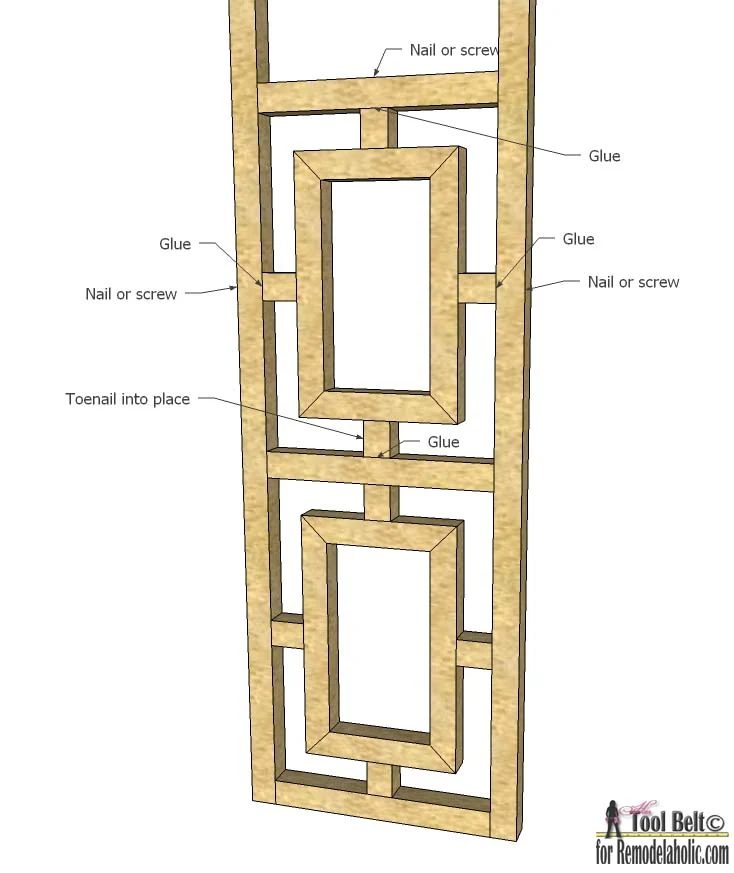 Build a unique room divider to add style to your space, free Handmade fretwork screen plans on #Bekob.