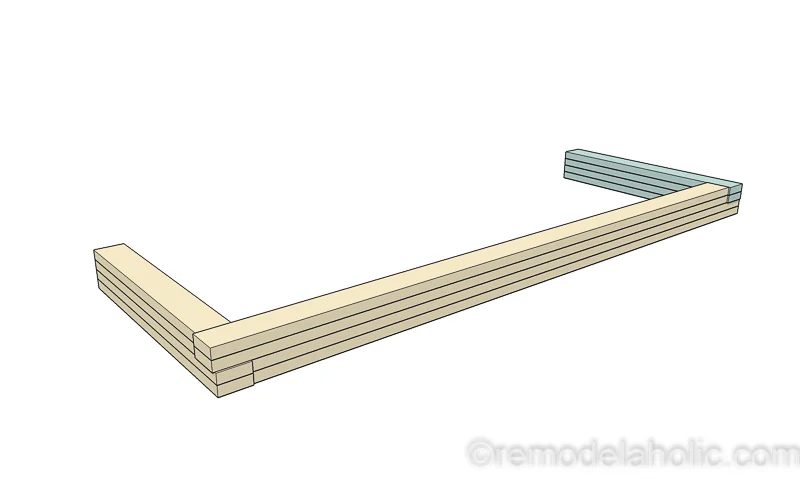 Handmade Modern Plywood Bench walkthrough Half Lap Construction @Bekob 18