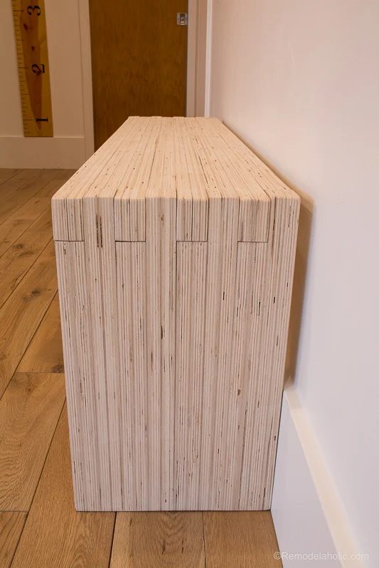 Handmade Modern Plywood Bench walkthrough Half Lap Construction @Bekob 5