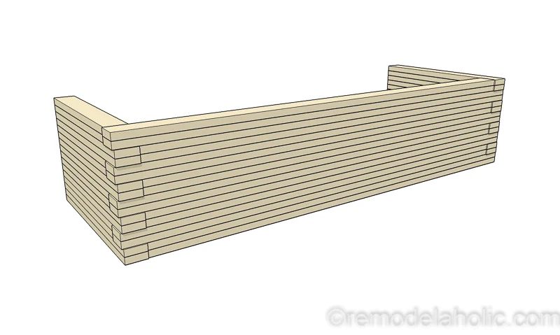 Handmade Modern Plywood Bench walkthrough Half Lap Construction @Bekob 22