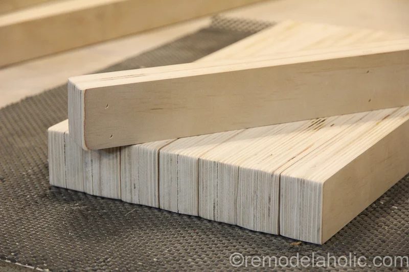 Handmade Modern Plywood Bench walkthrough Half Lap Construction @Bekob 25