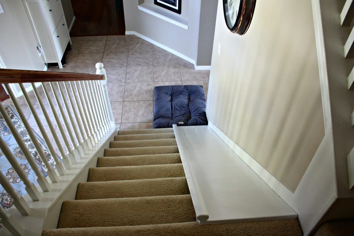 Handmade indoor stair slide, with a clearly straightforward walkthrough, plus the slide is straightforward to remove if needed for moving furniture up the stairs, etc. DecorAllure 