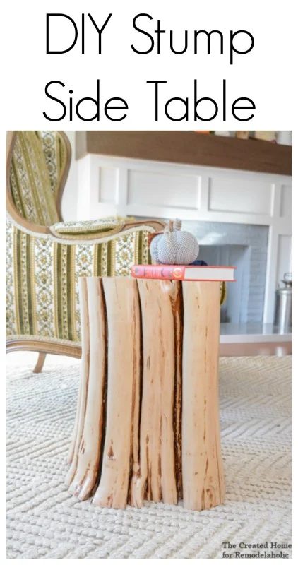 How to make your own Handmade stump side table and save hundreds of dollars