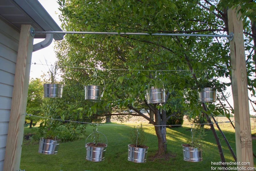 Handmade a Suspended Vertical Garden