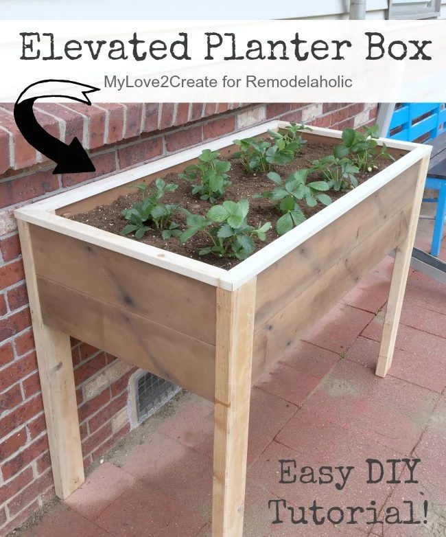 Elevated Planter Box Pin Image, MyLove2Create for Bekob