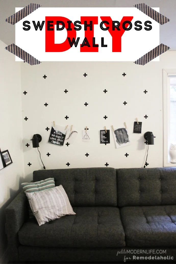 This Handmade Swedish Cross Wall is a fantastic way to add character to any wall for under $4 and 1 hour of straightforward work!