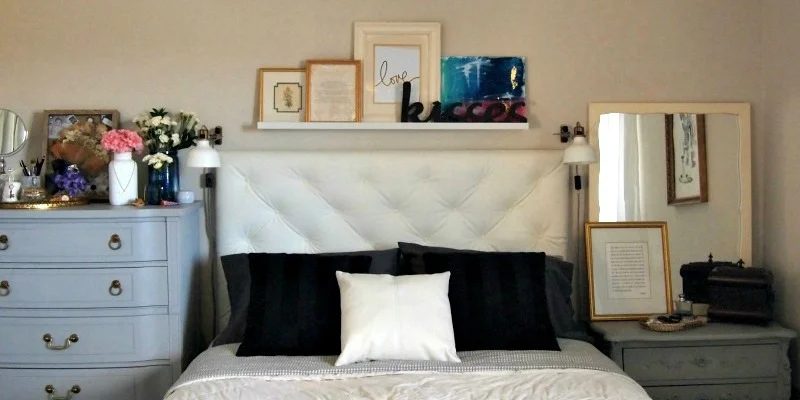 Make a Tufted Leather Headboard