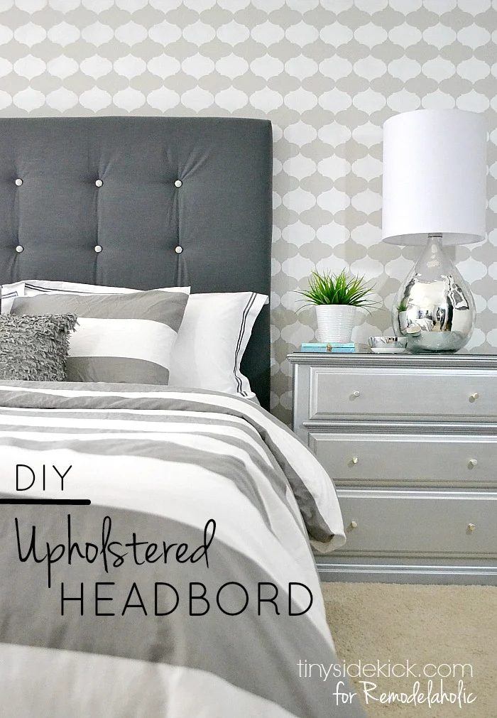 Detailed straightforward walkthrough, plus it uses pegboard to make the tufting easier! Handmade Tufted Upholstered Headboard walkthrough - TinySidekick.com for Bekob.com