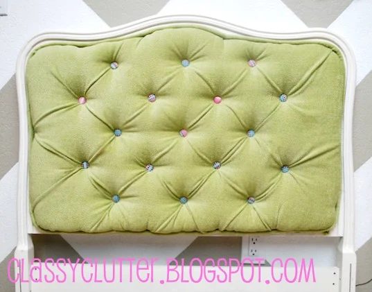 handmade tufted upholstered headboard on traditional carved wood headboard frame