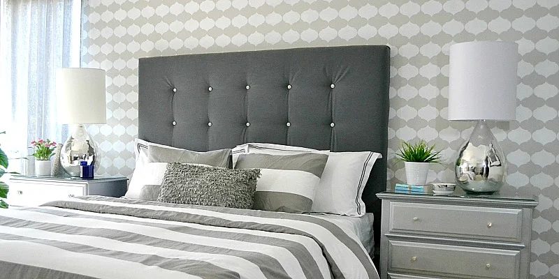 Handmade Tufted Upholstered Headboard walkthrough