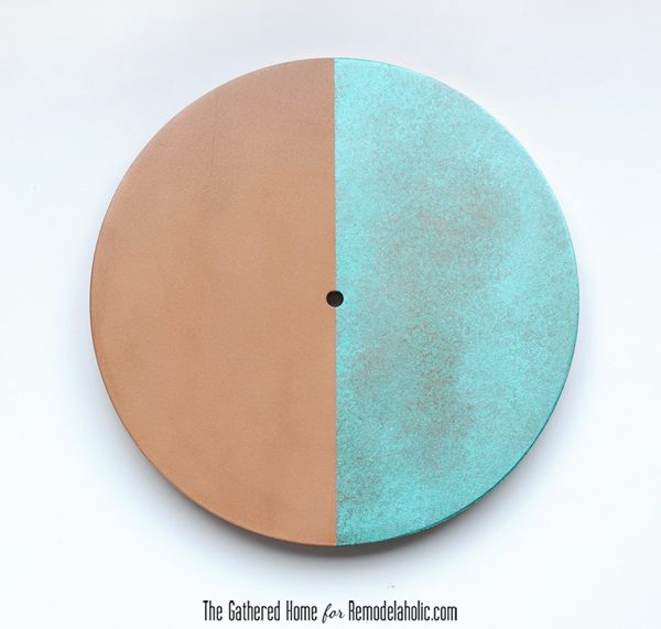 Handmade Two-Tone Copper Clock | Bekob.com #anthropologie #clock #knockoff