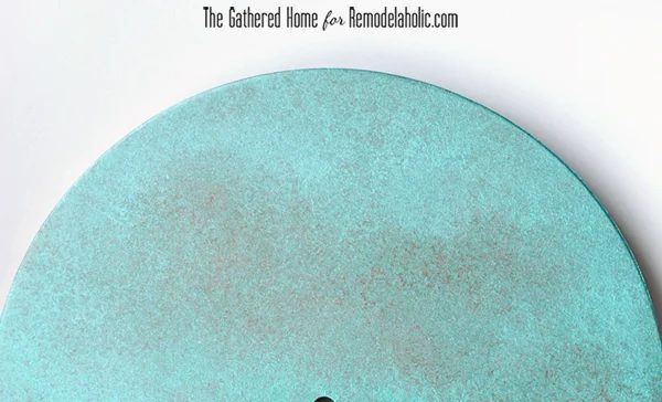 Handmade Two-Tone Copper Clock | Bekob.com #anthropologie #clock #knockoff