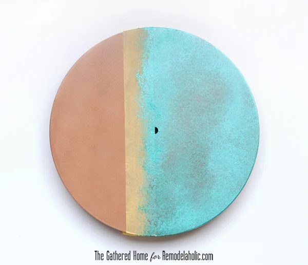 Handmade Two-Tone Copper Clock | Bekob.com #anthropologie #clock #knockoff