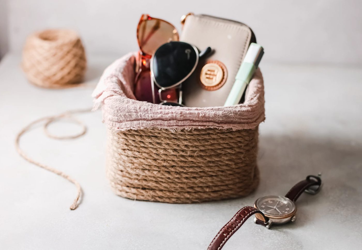 Handmade Upcycled Storage Basket