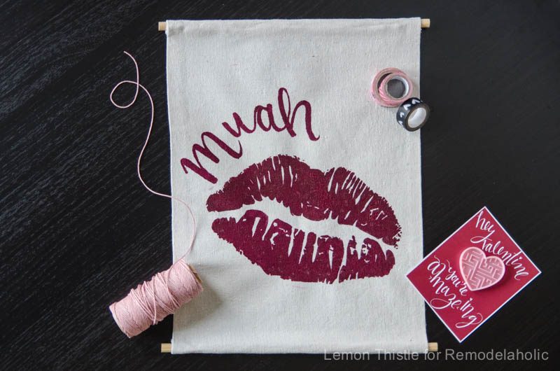 Handmade Valentine's Day Banner- it's about time I found some Valentine decor that's not tacky!