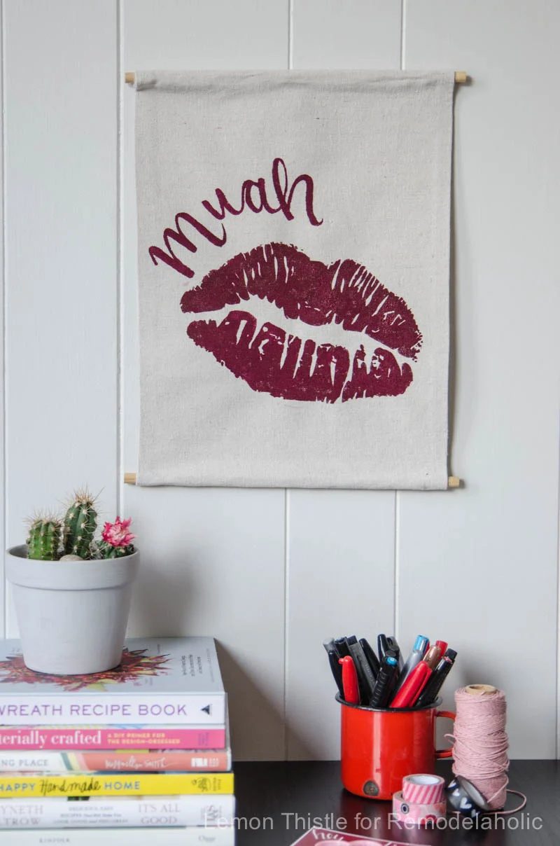 Handmade Valentine's Day Banner- it's about time I found some Valentine decor that's not tacky!