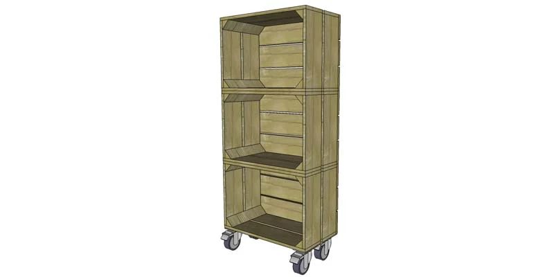 Handmade Vintage Crate Shelf