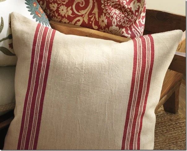 Pottery Barn Grain Sack Pillow Case