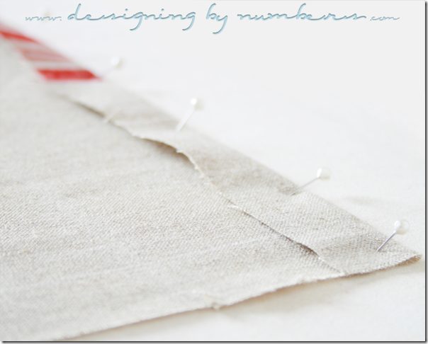 Pin then Press a 1" Hem