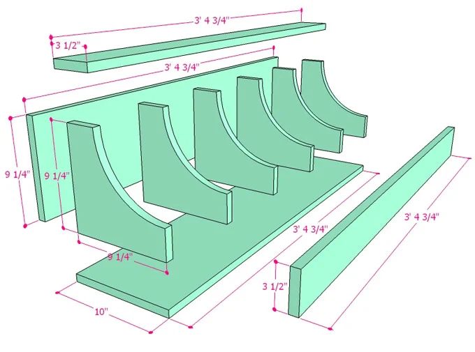 Handmade Wall Shelf Building Plan Apieceofrainbow (8)
