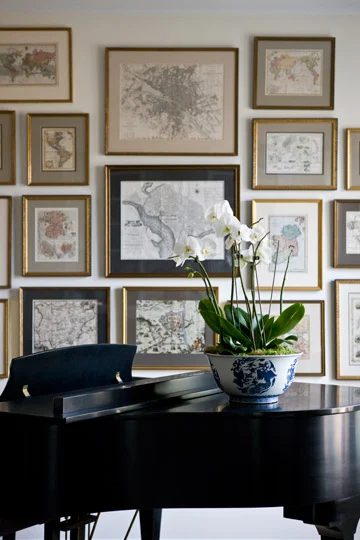 Handmade wall decor using vintage maps | Bekob.com #art #printable #maps