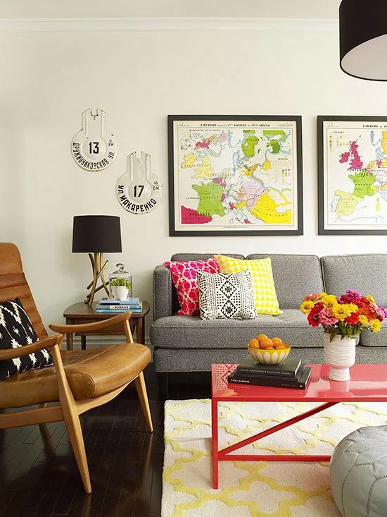 Vintage Maps, options on how to use them, BHG | Bekob.com #art #printable #maps