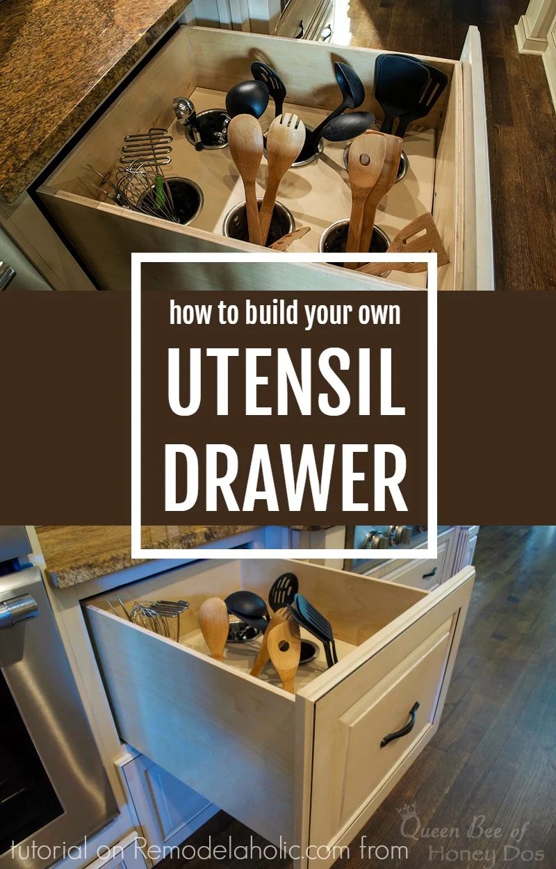 How to build your own upright deep drawer utensil organizer @Bekob