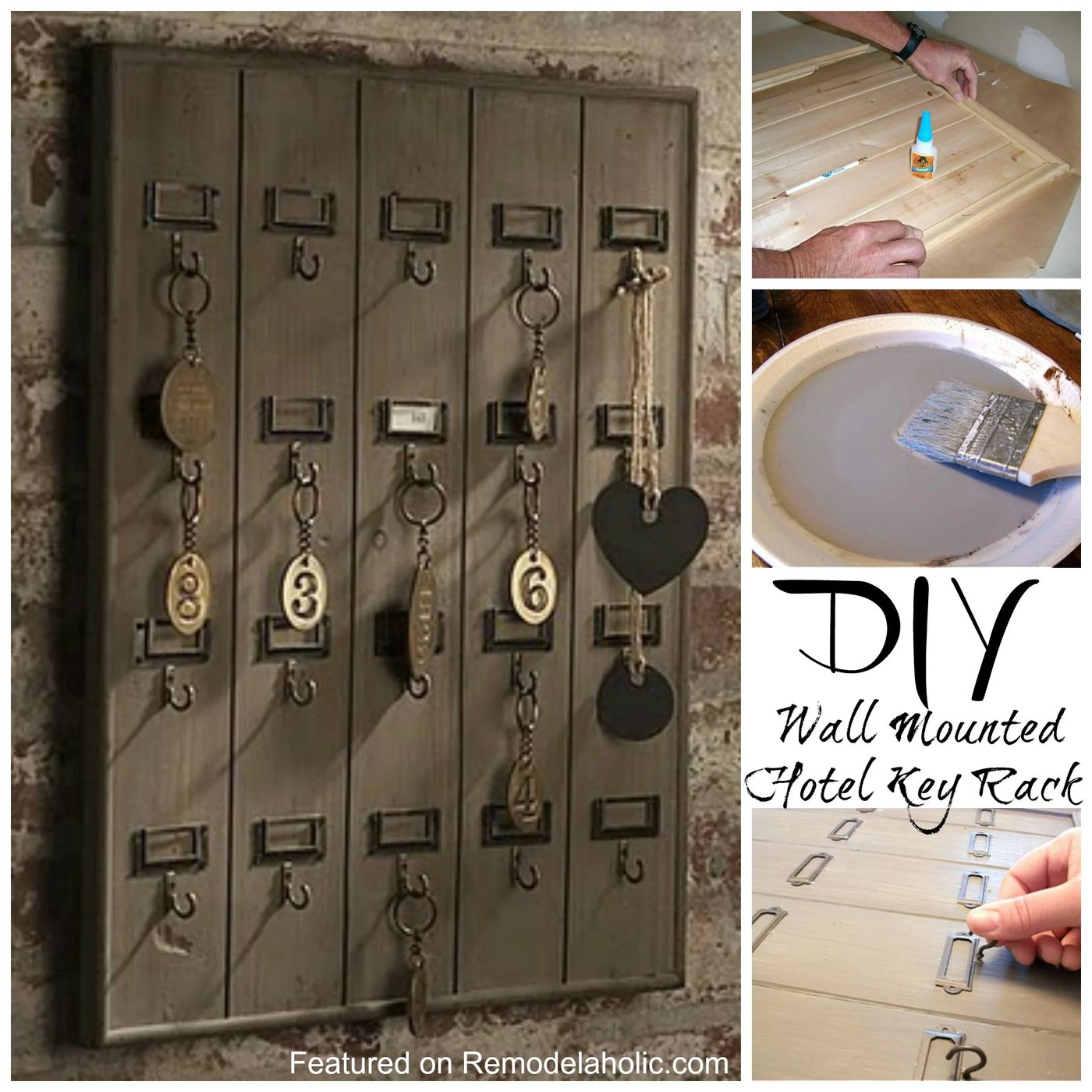 Handmade Wall Mounted Wooden Hotel Key Rack walkthrough