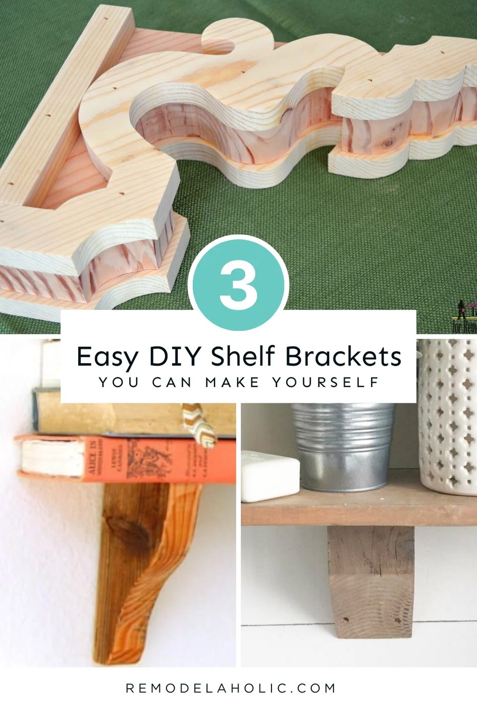 3 straightforward Handmade Shelf Brackets You Can Make Yourself, Bekob